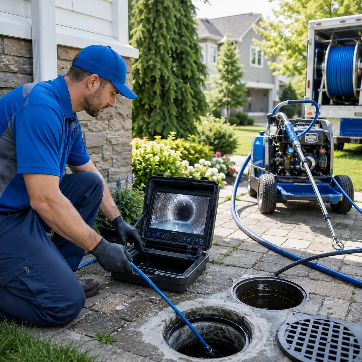 Outdoor drain cleaning professionals serving Stockholm, SD